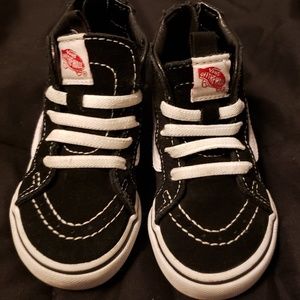 Vans Toddler Sk8-Hi Zip (Black/White)